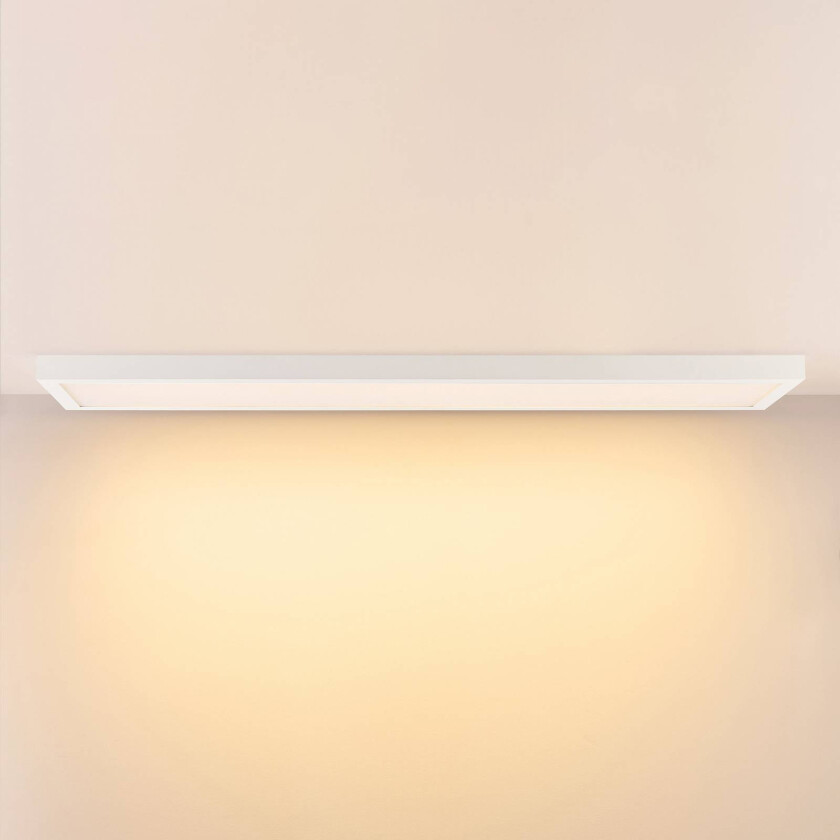 LED-panel PRO OFFICE SANO, 153 x 33 cm, dimbar, hvit metall CCT