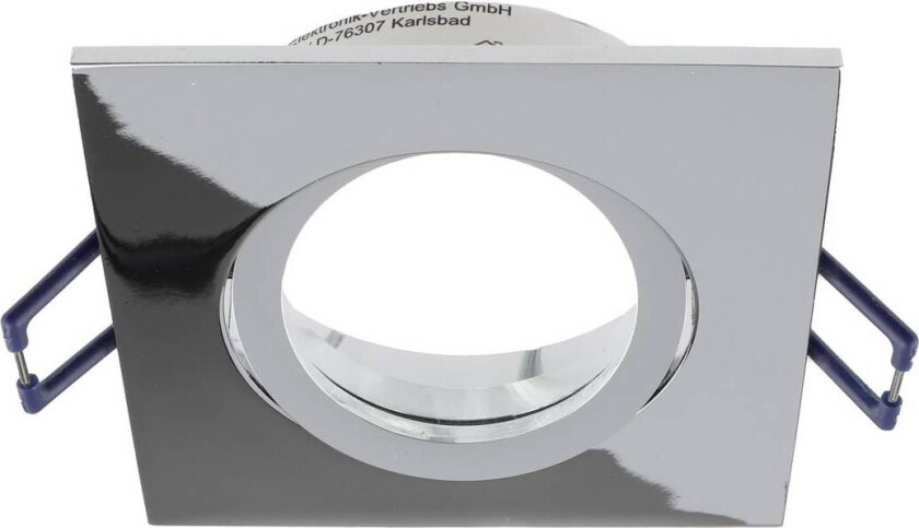 Samsola innfelt taklampe, skinnende sølv, 9 x 9 cm, metall