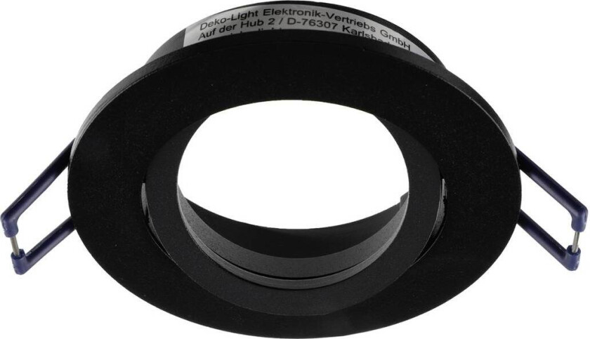 Samsola innfelt taklampe, svart, Ø 8 cm, metall