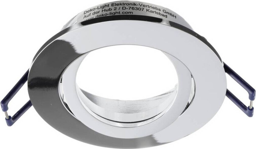 Samsola innfelt taklampe, sølvblank, Ø 8 cm, metall