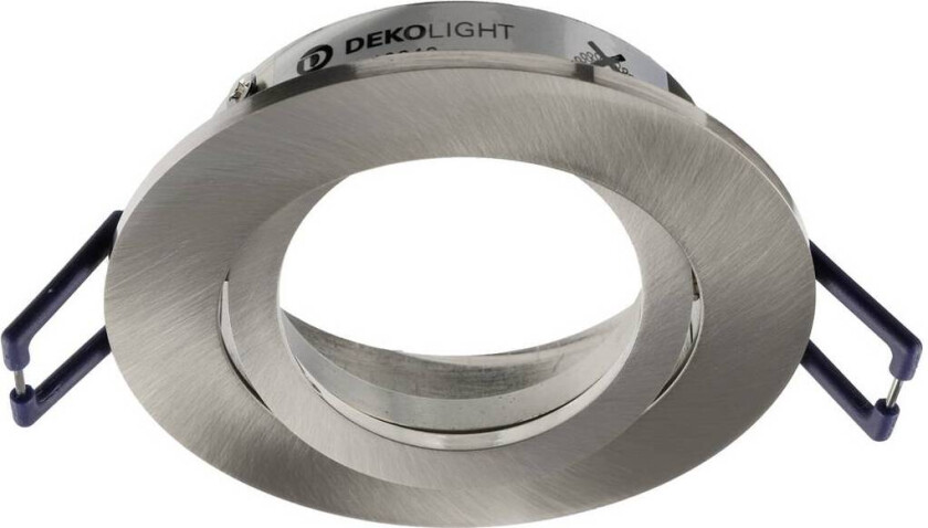 Samsola innfelt taklampe, børstet sølv, Ø 8 cm metall