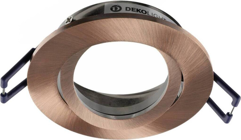 Samsola innfelt taklampe, kobberfarget, Ø 8 cm, metall