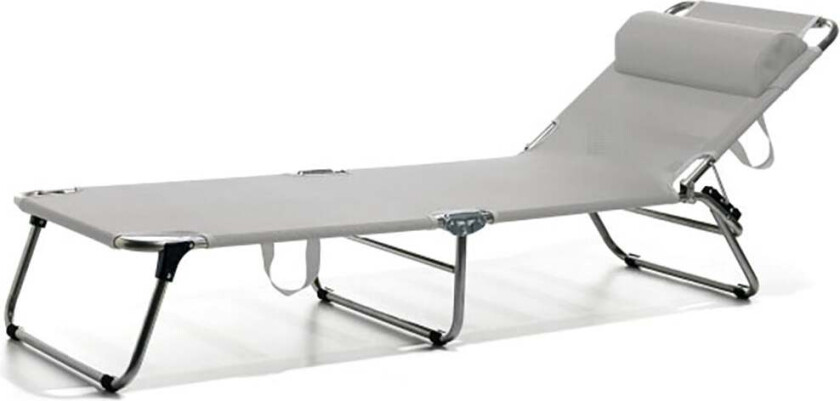 Amigo solseng hvit grå aluminium/tekstil