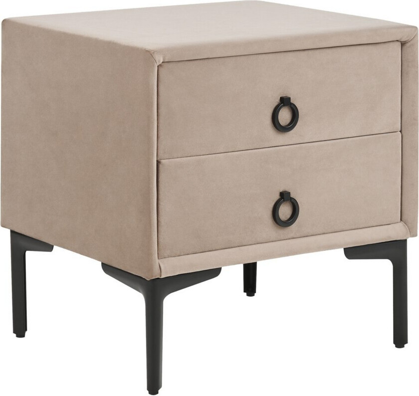 Nattbord Sezanne Beige, grå, svart - Beige, grå, svart