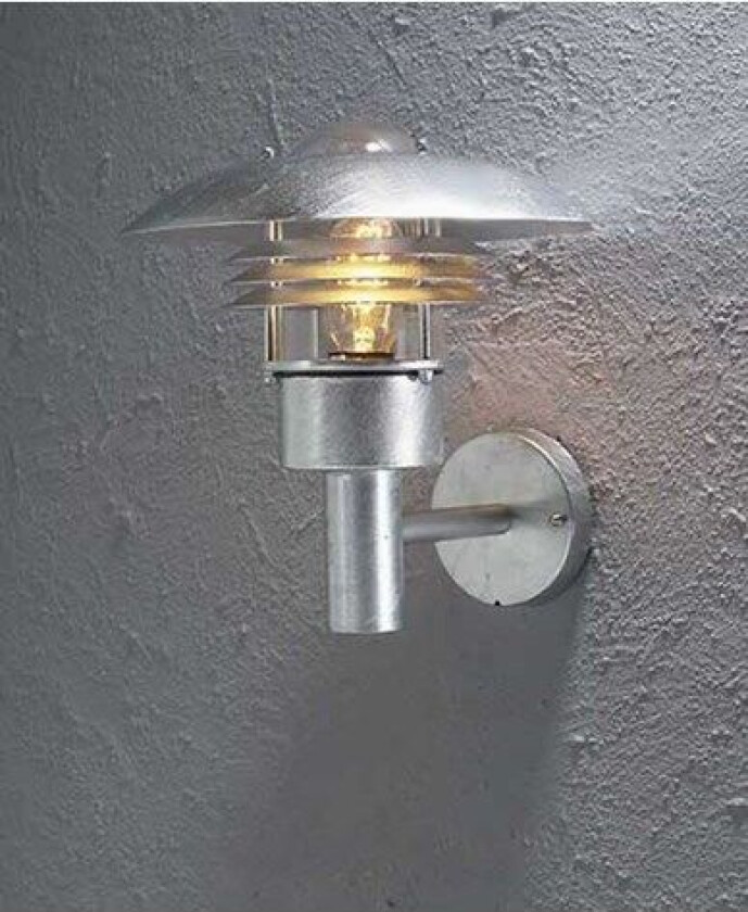 Modena vegglampe upp. Galvanisert 7300-320