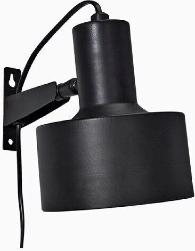 Solo vegglampe Matt Svart 23cm