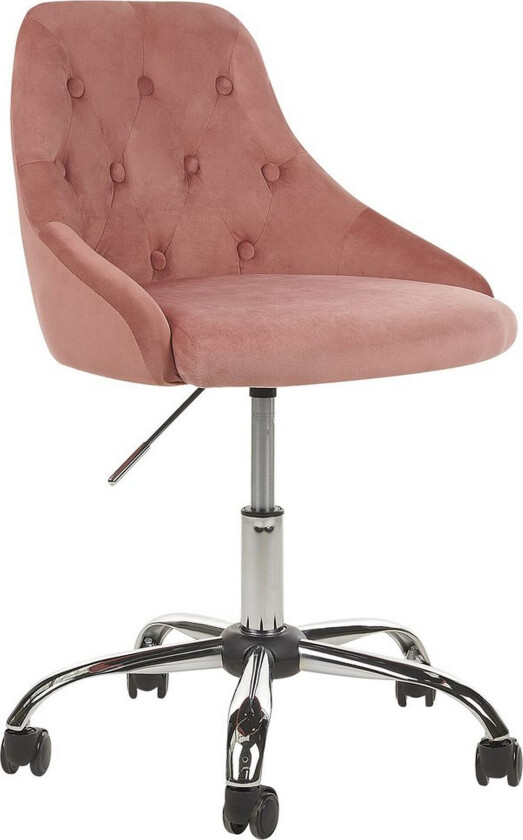 Kontorstol Parrish Rosa/svart/sølv - Rosa/svart/sølv