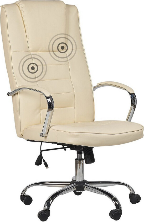 Massasjestol Grandeur Beige/Sølv - Beige/Sølv