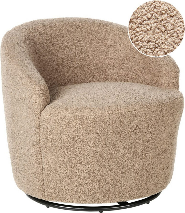 Lenestol Davik Beige/svart - Beige/svart