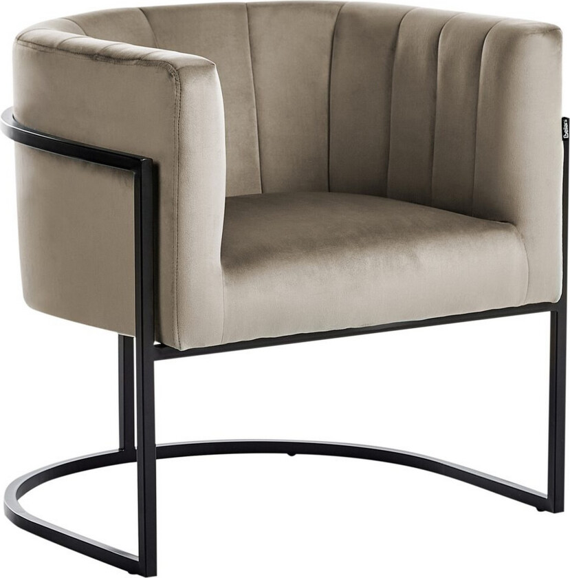 Lenestol Larvik II Taupe/svart - Taupe/svart