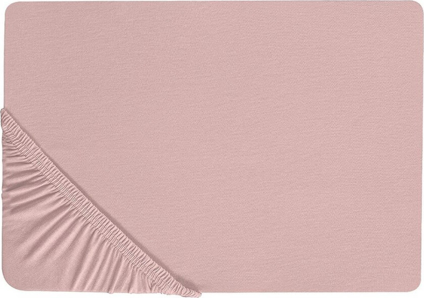 Laken med strikk Hofuf Rosa, 180x200 cm - Rosa, 180x200 cm