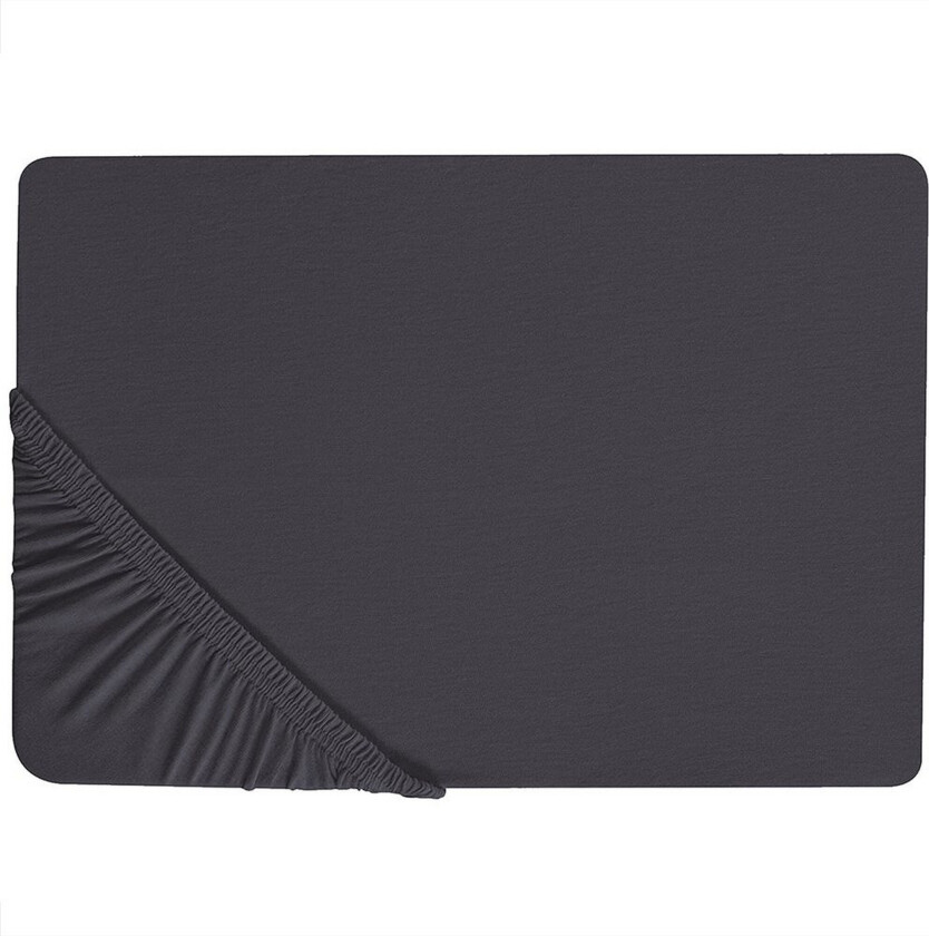 Laken med strikk Hofuf Svart, 140x200 cm - Svart, 140x200 cm
