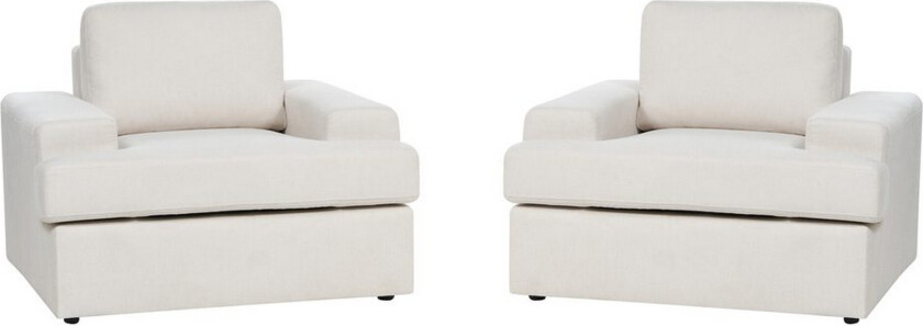 Lenestol Alla sett om 2 Beige - Beige