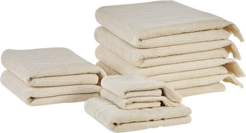 Håndkle Atiu sett på 9 Beige - Beige