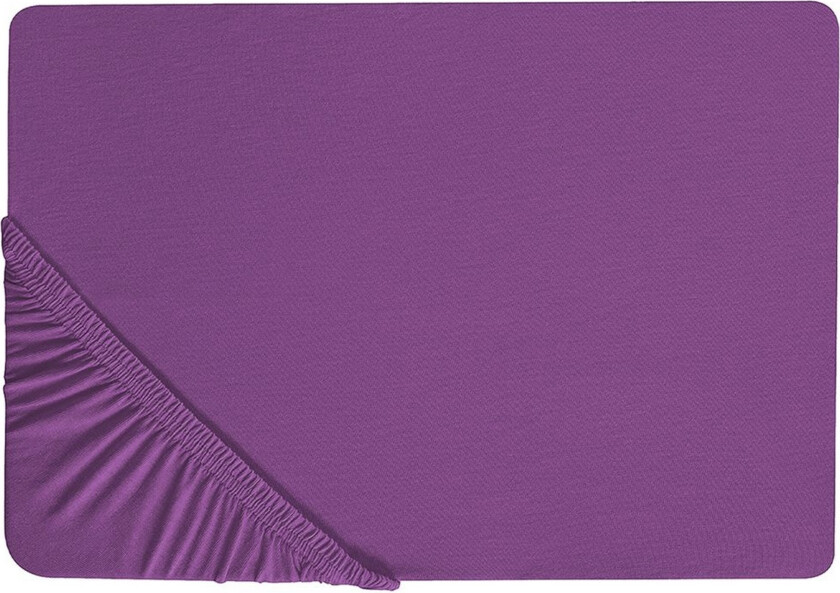 Laken med strikk Janbu Lilla, 200x200 cm - Lilla, 200x200 cm