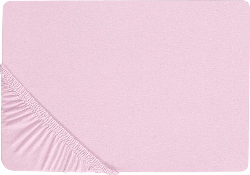 Laken med strikk Janbu Pastellrosa, 200x200 cm - Pastellrosa, 200x200 cm