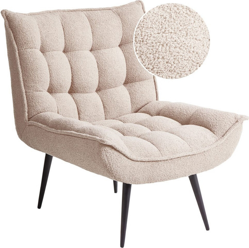 Lenestol Alvesta Beige/svart - Beige/svart