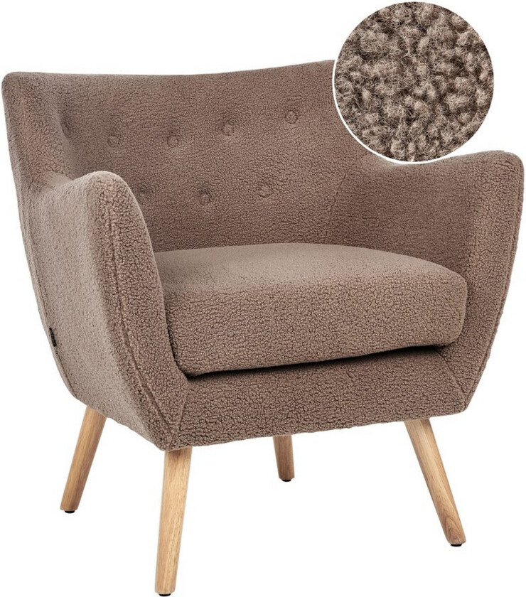 Lenestol Drammen Brunt/lyst tre - Brunt/lyst tre