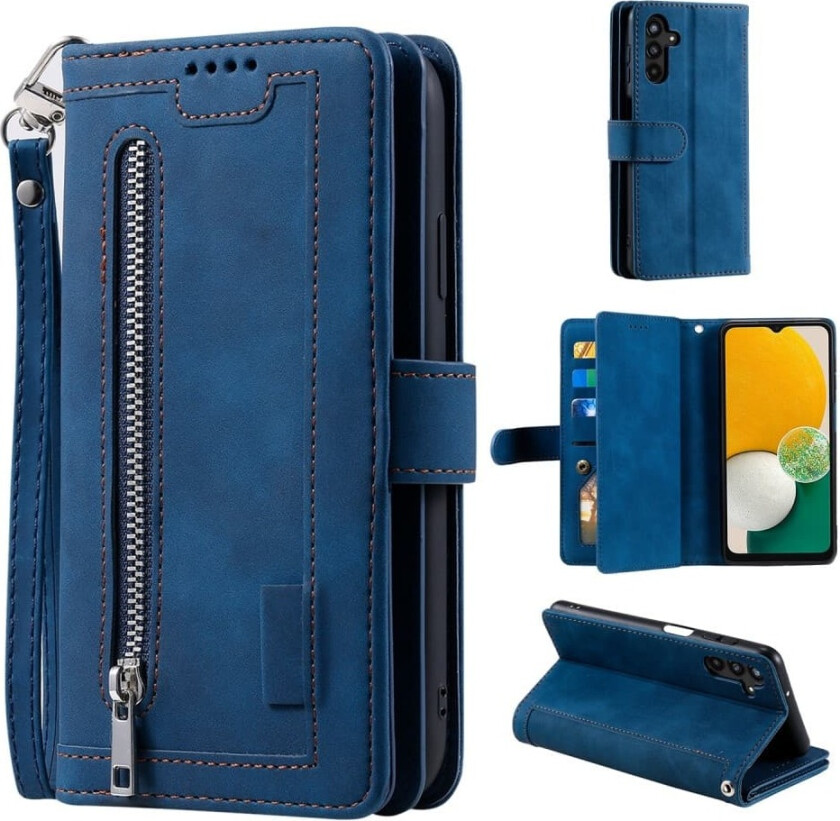 Til Samsung Galaxy A56 5G Deksel med Glidelås og 9 Kortspor