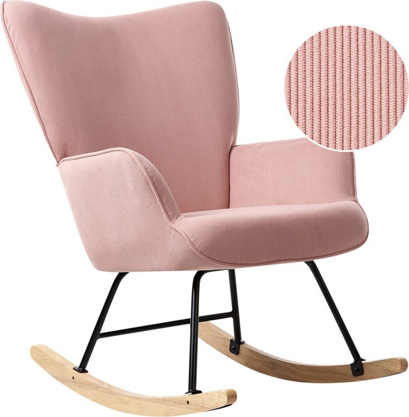 Gyngestol Arset Rosa/svart/lyst tre - Rosa/svart/lyst tre