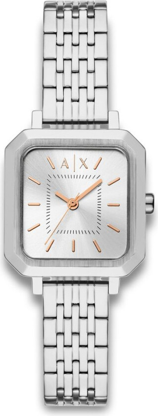 Leila AX5724 - Kvarts - Sølv - Dameklokker - Rustfritt stål - ledd m/pin - Mineral