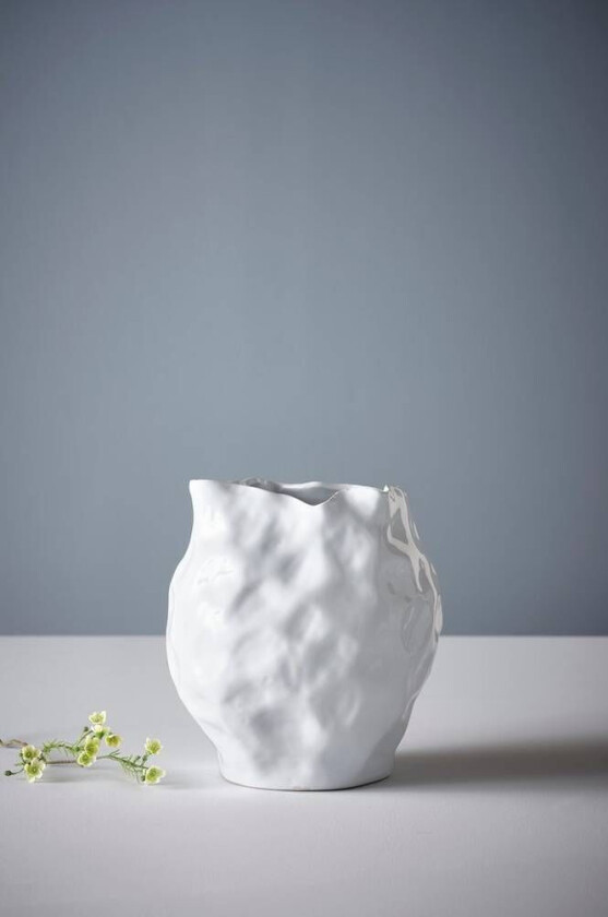 vase - høyde 31 cm Hvit