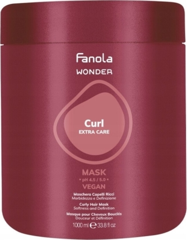 Fanola_Wonder Curl Extra Care Maske For Krøllete Hår 1000Ml