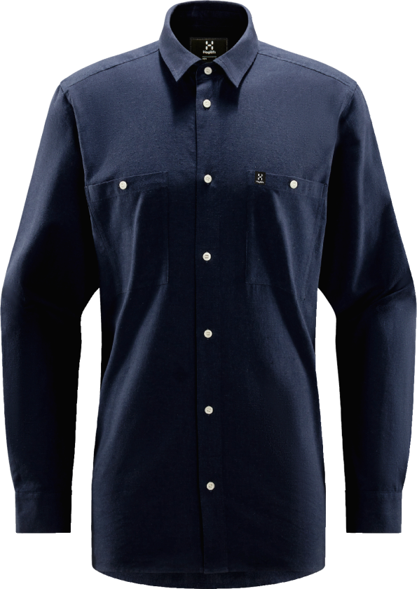 Men's Curious Hemp Shirt Tarn Blue S, Tarn Blue