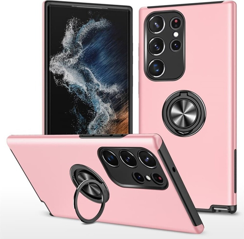 Til Samsung Galaxy S25 Ultra Hybrid Deksel Med Fingerring