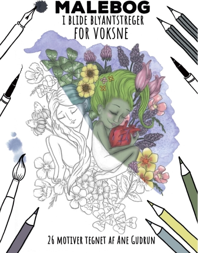 Malebog I Blide Blyantstreger For Voksne | Ane