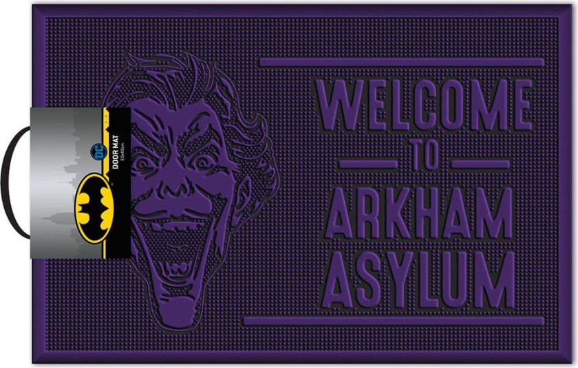DC Comic's Batman Dørmatte Joker Asylum | Supernerds.no - Norsk Nettbutikk