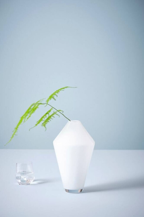vase - høy Hvit