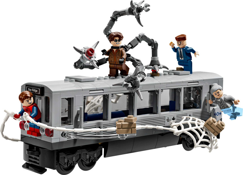 DC Super Heroes 76321 Spider-Man mot Doc Ock: T-banescenen