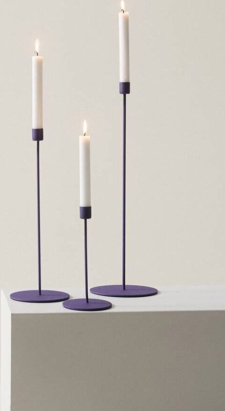 ELSY lysestake 3-pk Lilla