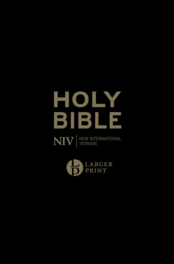 NIV Larger Print Personal Black Leather Bible av New International Version