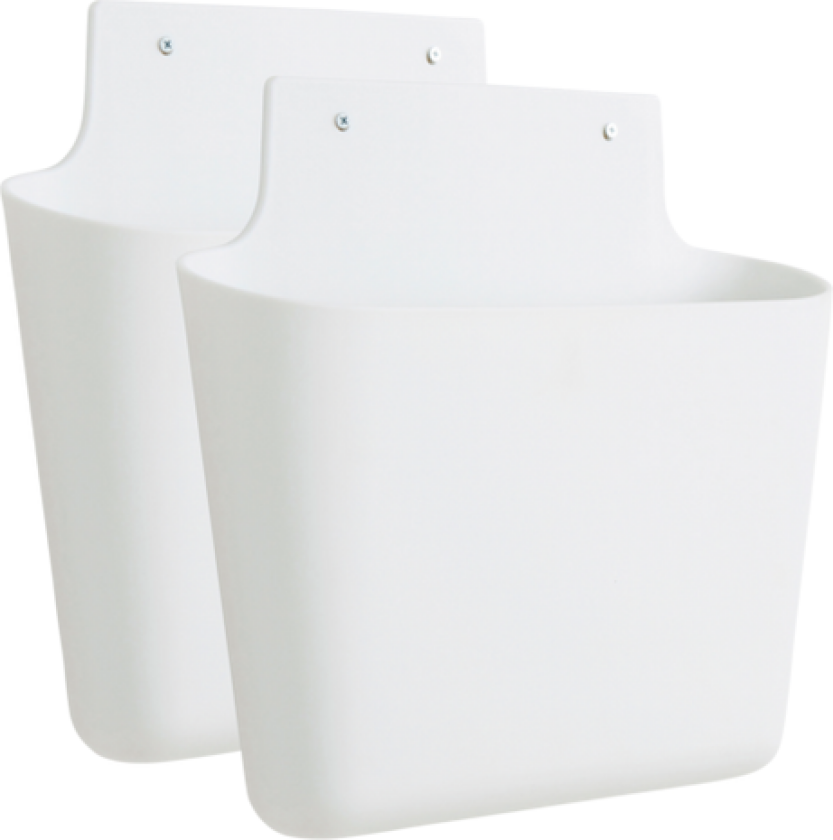 AKITA oppbevaring 2-pk Hvit