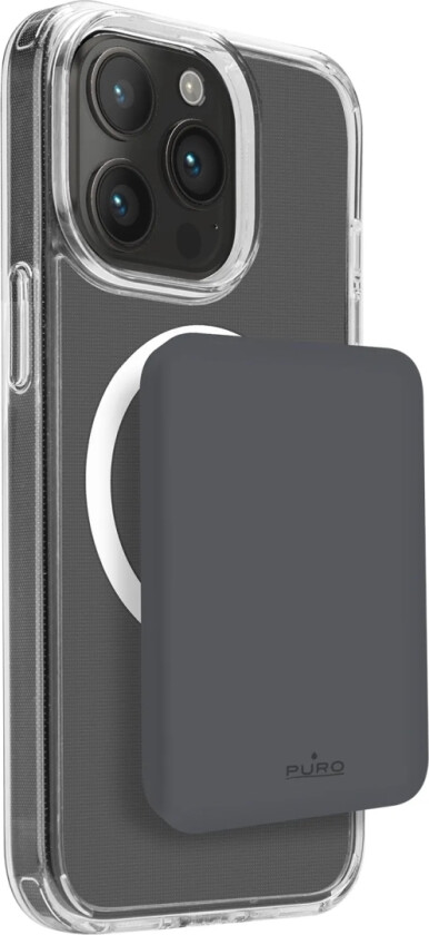 Power Bank Puro Ultra Mini 4200Mah Magsafe Usb-C, Dark Pilkas