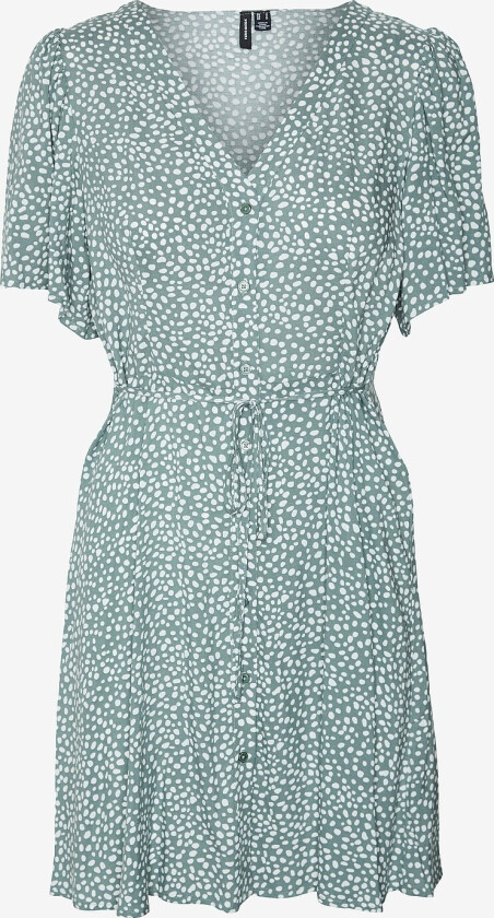 Kjole vmcAlba SS Short Dress Wvn GA Cur - Blå