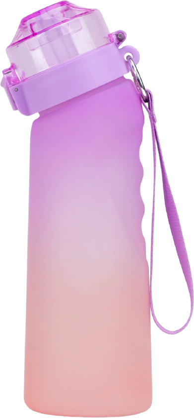 drikkeflaske lilla/rosa 650 ml 1 stk