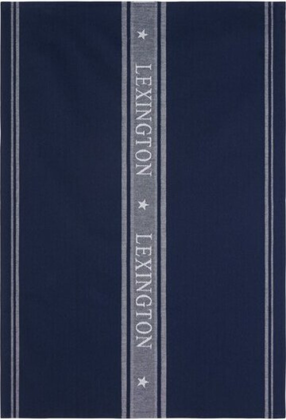 Icons kjøkkenhåndkle stjerne 70x50 cm hvit/dress blå