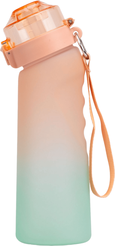 drikkeflaske fersken/grønn 650 ml 1 stk