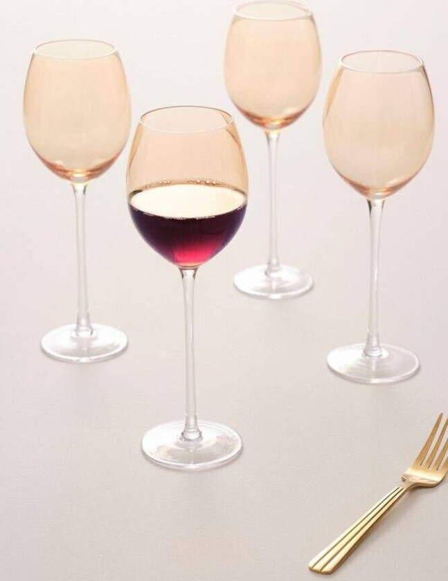 rødvinsglass 4-pk Gul