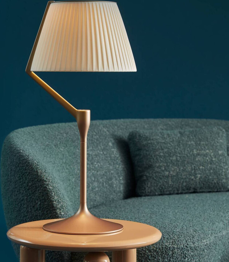 LED-bordlampe Angelo Stone, gullfarget, dimbar