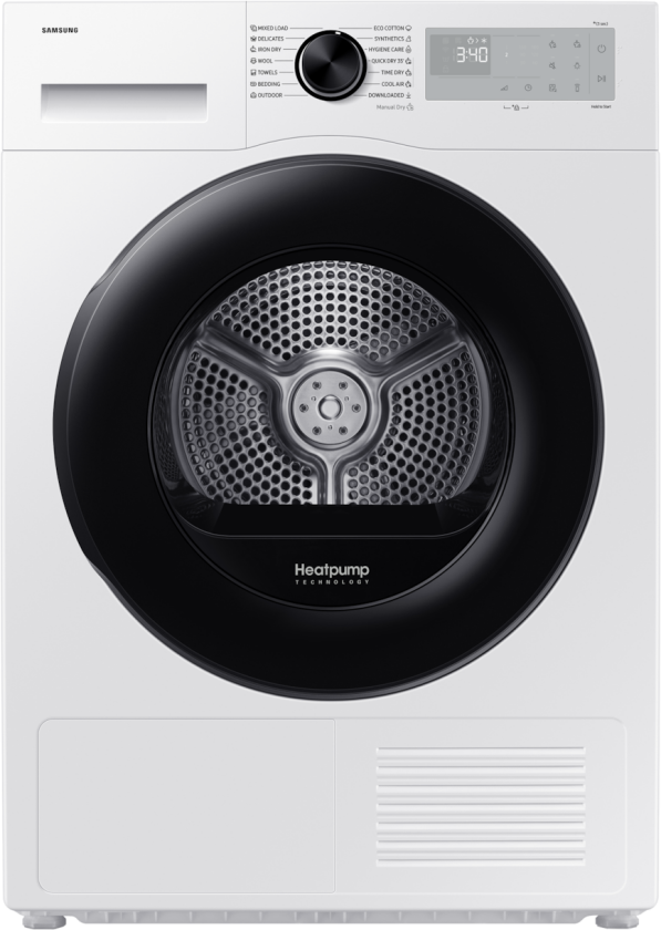 Dryer DV90DG52A0AEEE Heatpump 9kg, White