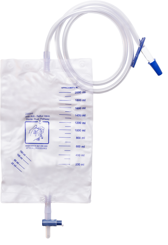 Bilde av UnoQuip QE4 urinpose 2 l/120 cm 10 stk