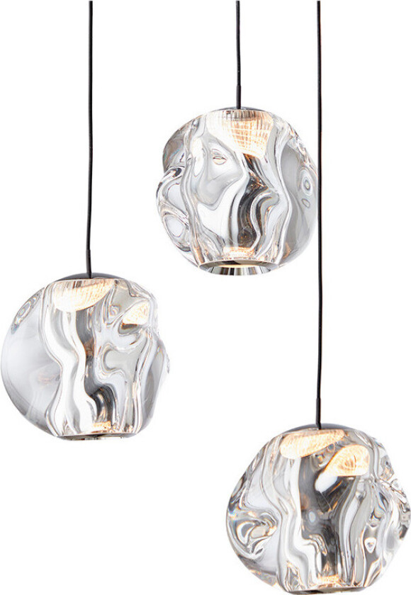 Ice Ball 3 Pendel Matt Black/Chrome