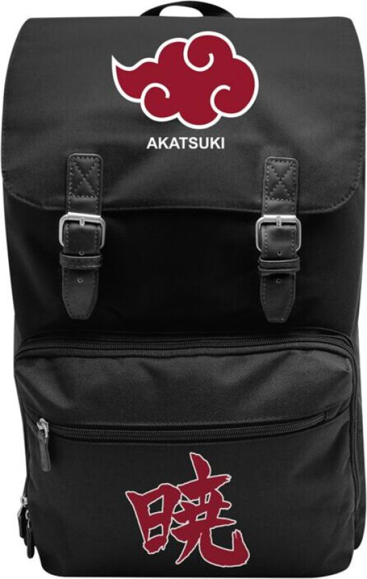 Anime Ryggsekk - Shippuden - Akatsuki - Unisex - svart-rød