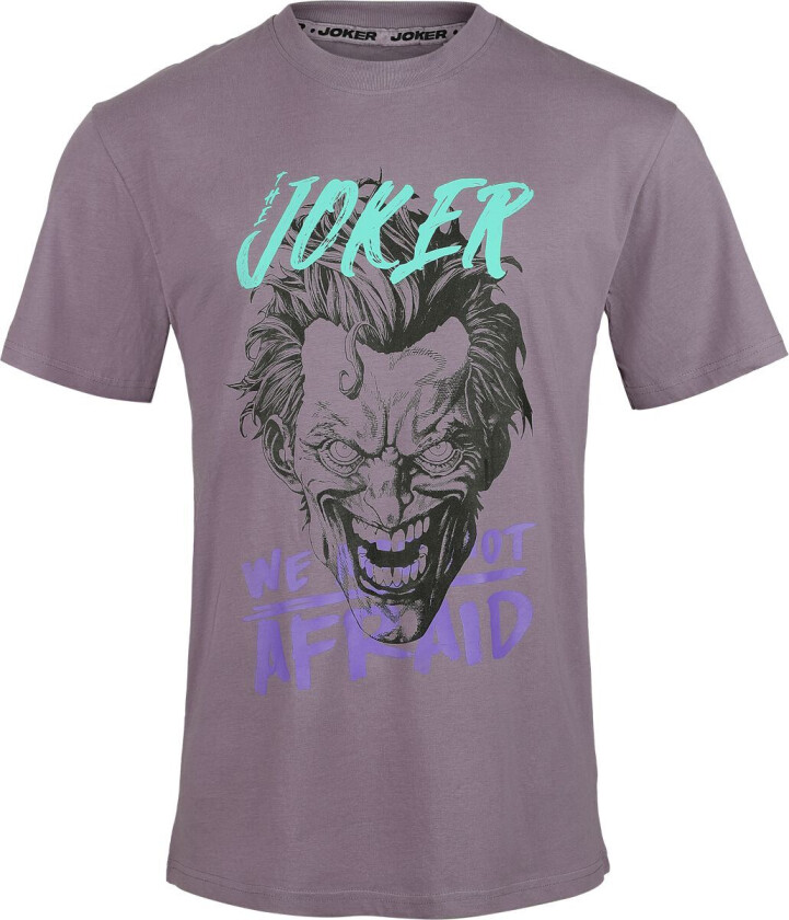 T-skjorte - Joker - We're not afraid - S til XL - Herrer - lilla