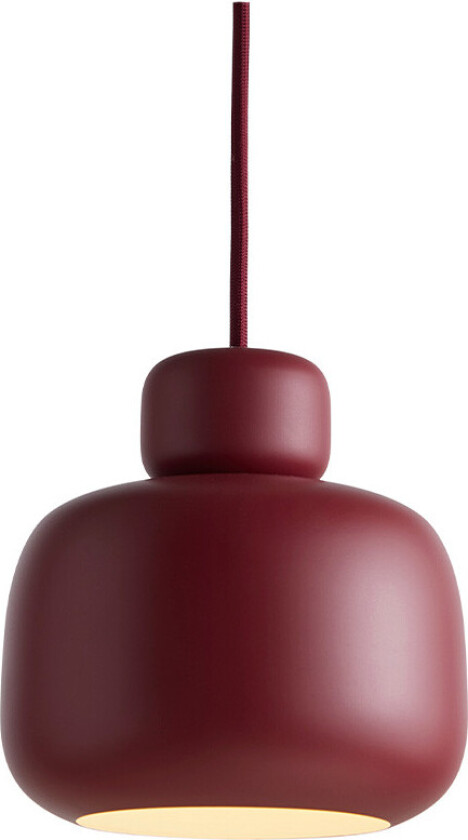 Stone Pendel Small Deep Red