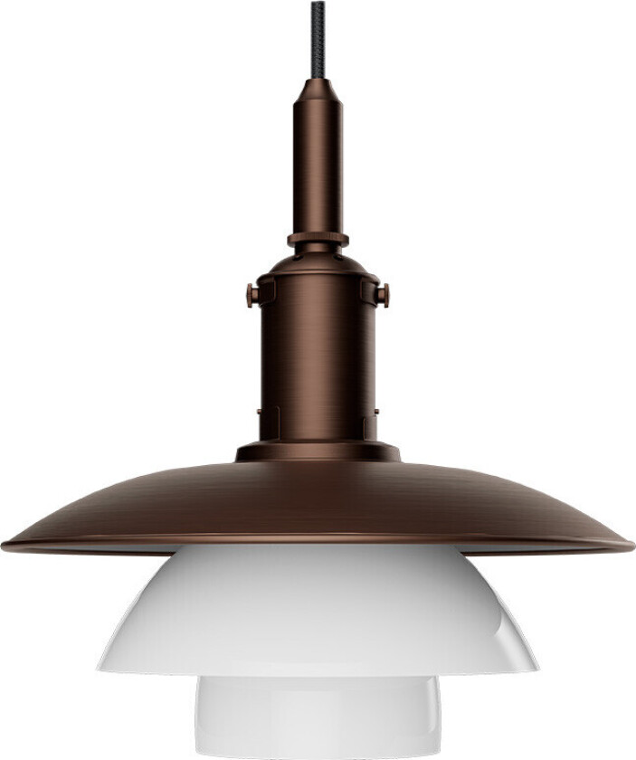 PH 3/3 Pendel Aged Brass/Opal Glass